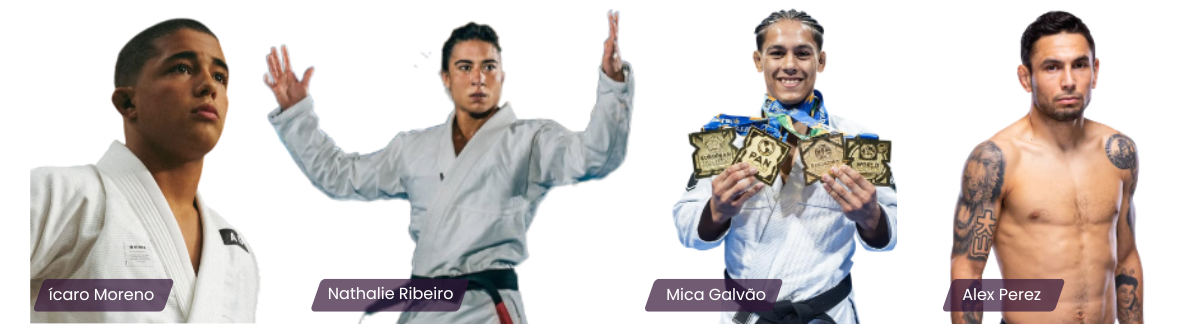 Professional athletes supporting Açaí Republic brand